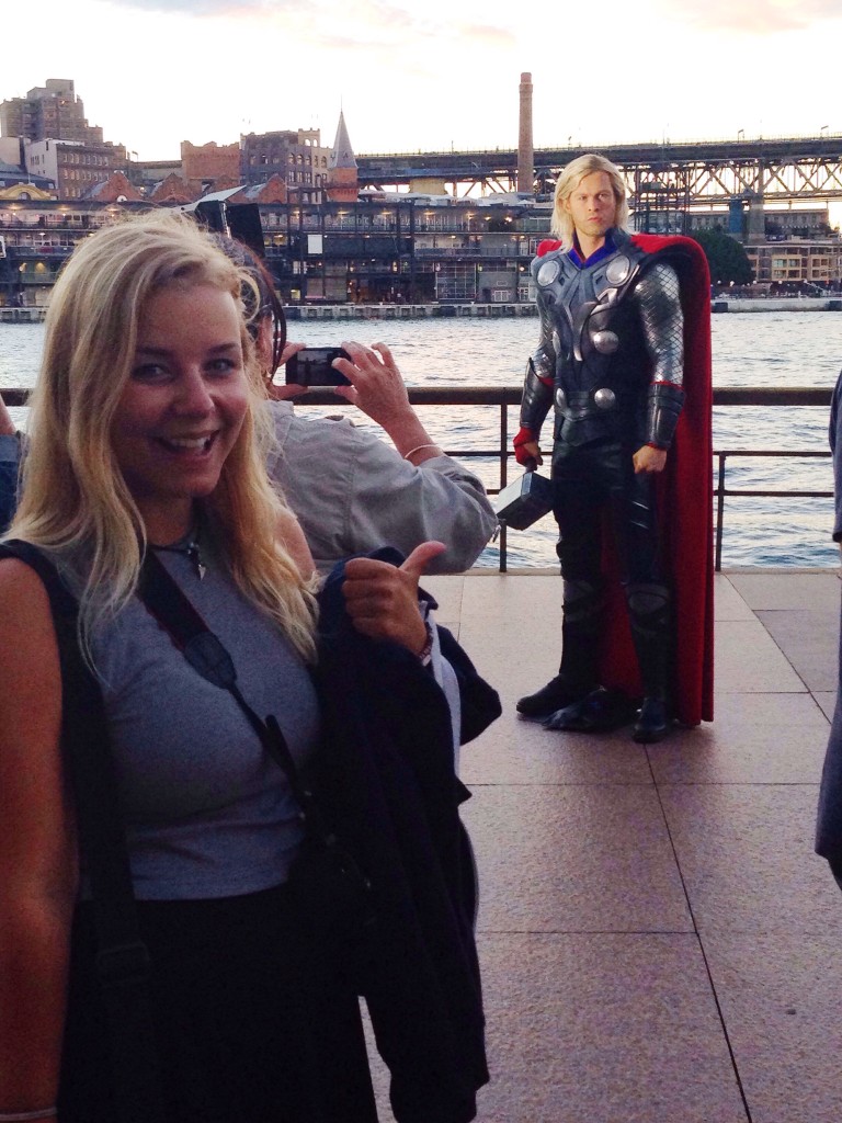 Sydney, Australia: meeting a waxy Chris Hemsworth