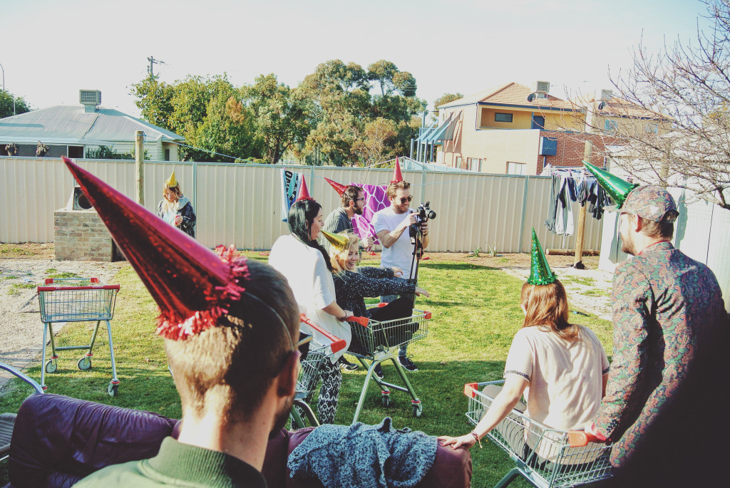 Mildura, Australia: bumper trolleys on Christmas